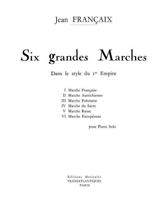 Six Grandes Marches